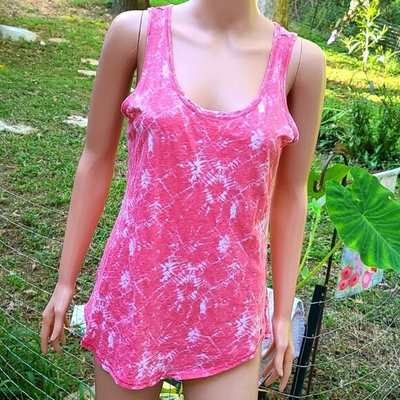 Eddie Bouer Tye-dye Pink Tank - Picture 1 of 6